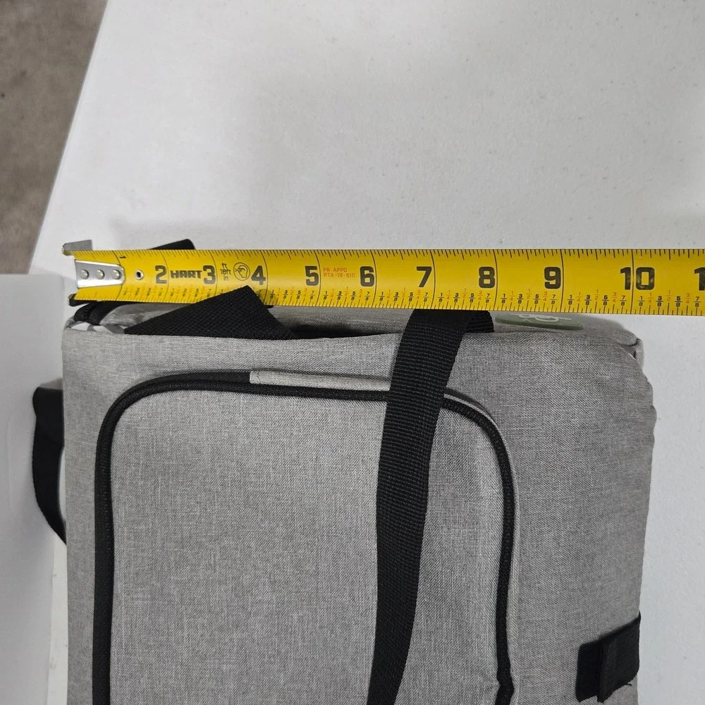 Dreambaby Grab n Go Booster Seat Gray Chevron Travel High Chair Storage Bag